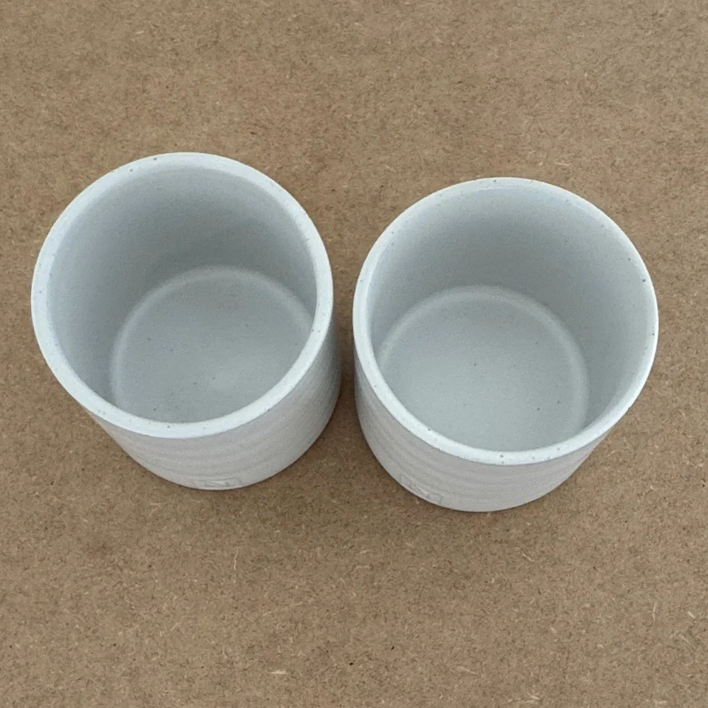 Nespresso Light Gray Ceramic Cups - Picture 4 of 4